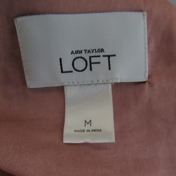 Loft Blush Pink Sleeveless Sequin top. B - Picture 6 of 8